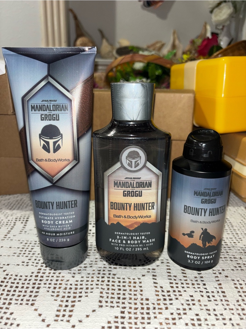 (2026) Bath and Body Works Mandalorian Grogu Bounty Hunter set